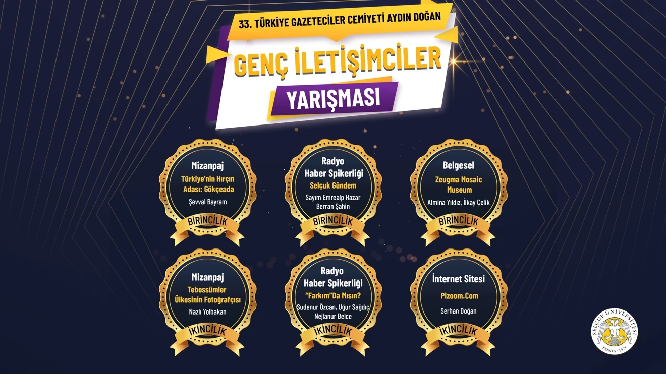 Selçuk University, Faculty of Communication became one of the most awarded communication faculties